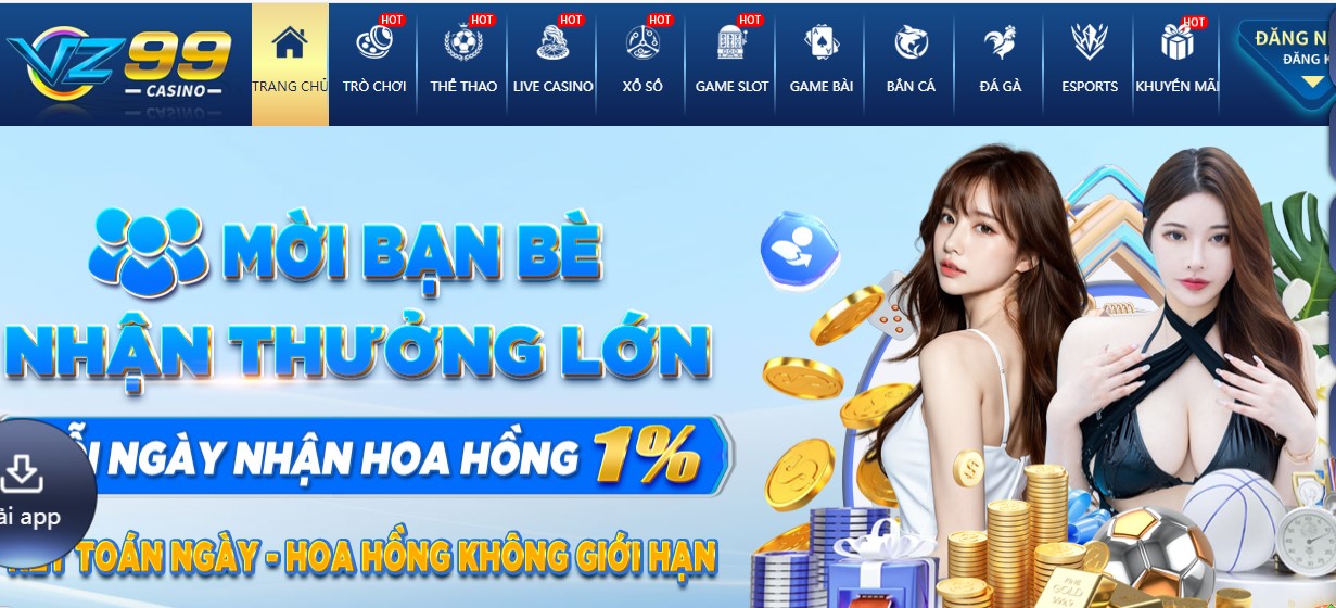 Giới thiệu Vz99 - Bộ sưu tập game đứng đầu về chất lượng